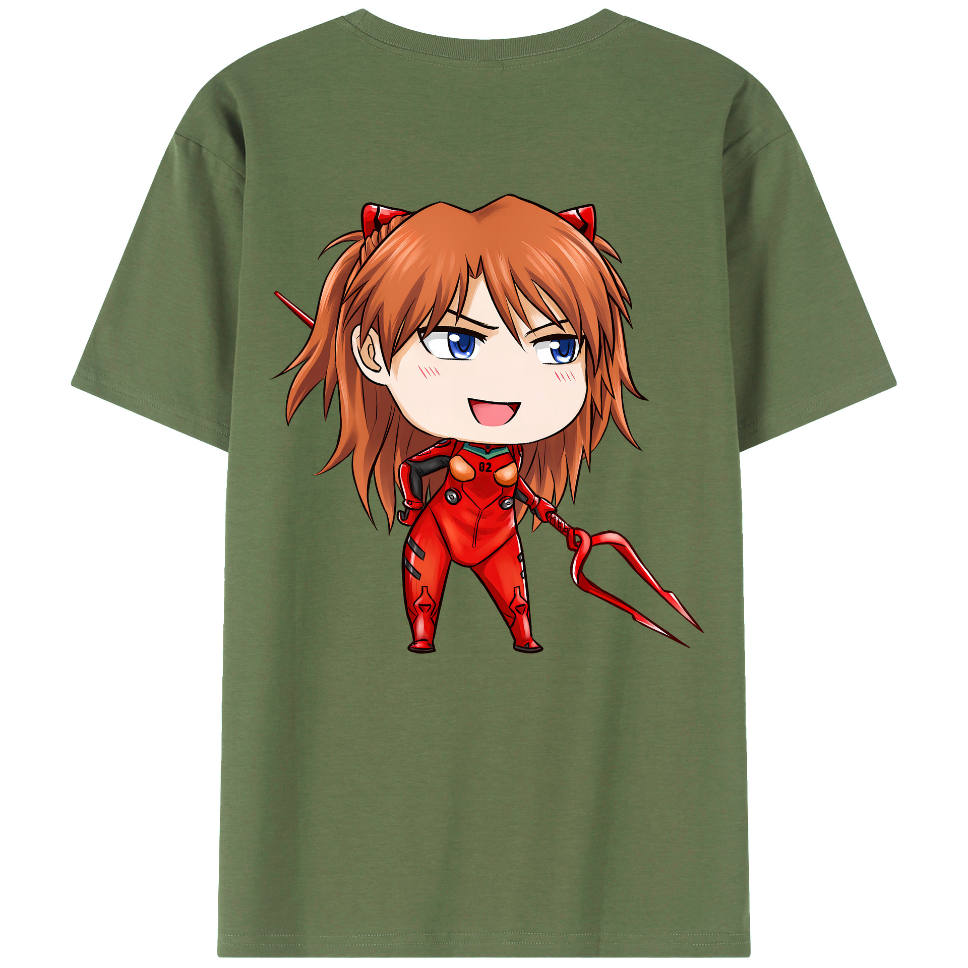 （画像用） EVA 新世紀エヴァンゲリオン 綿100％ メンズ半袖Tシャツ（バックプリント） 通気性